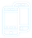 icon with two cell phones